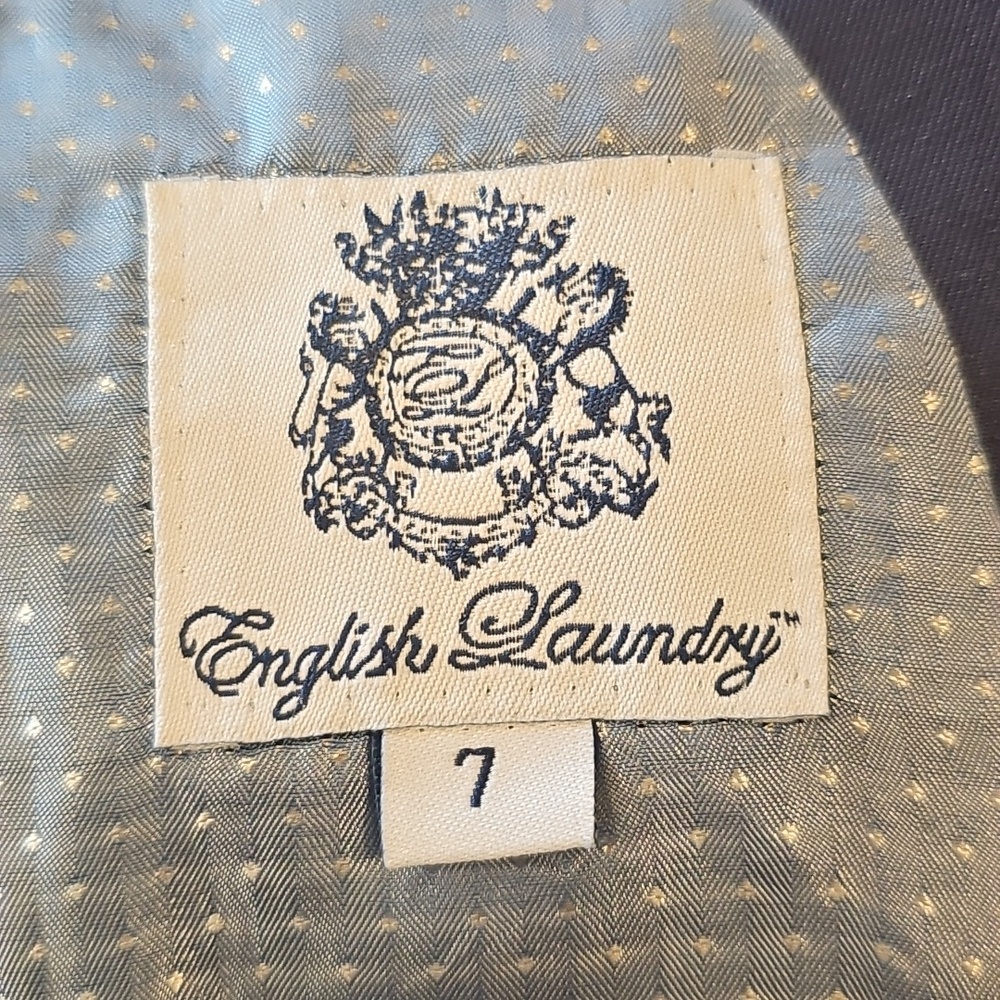 N English Laundry Dress Coat Navy Sz 7 Kids - Picture 4 of 5